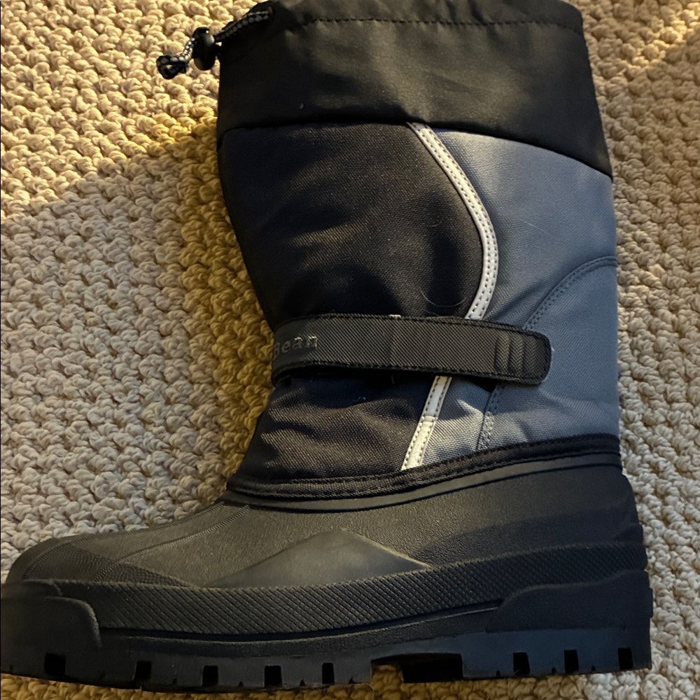 L.L. Bean Black and Gray Winter Boots